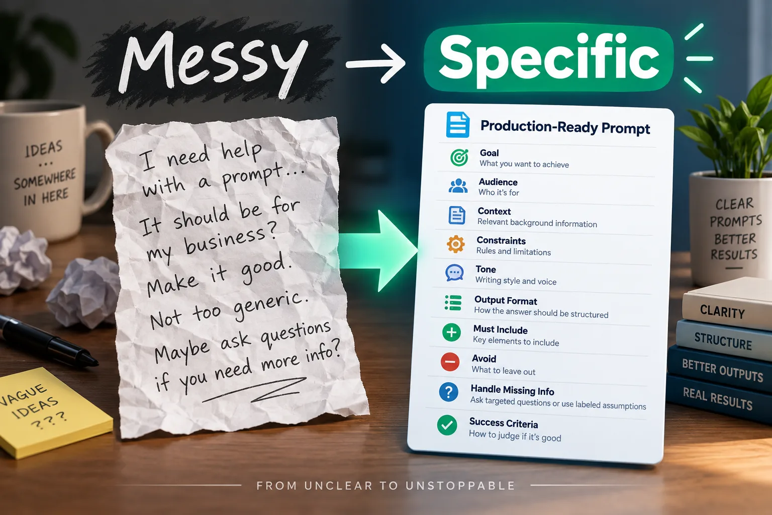 Messy Request → Production-Ready Prompt — image 1 of 1
